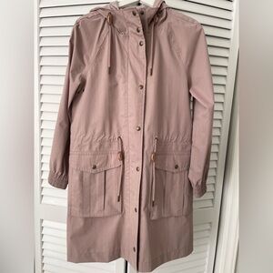 Madewell Mauve Waterproof Rainfall Anorak Raincoat Style MD256